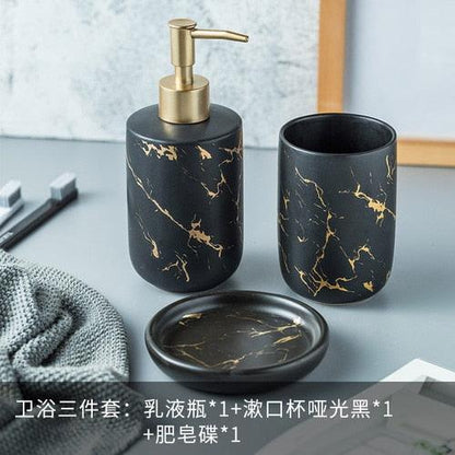 Nordic Matte Bathroom Accessories Set - YIA Collective