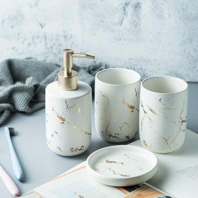 Nordic Matte Bathroom Accessories Set - YIA Collective