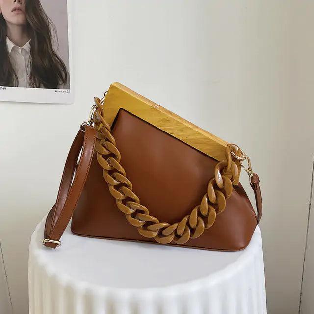 Wooden Handle Handbag - YIA Collective