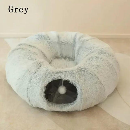 2 In 1 Round Tunnel Cat Beds - YIA Collective