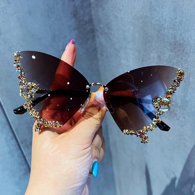 Diamond Butterfly Sunglasses - YIA Collective