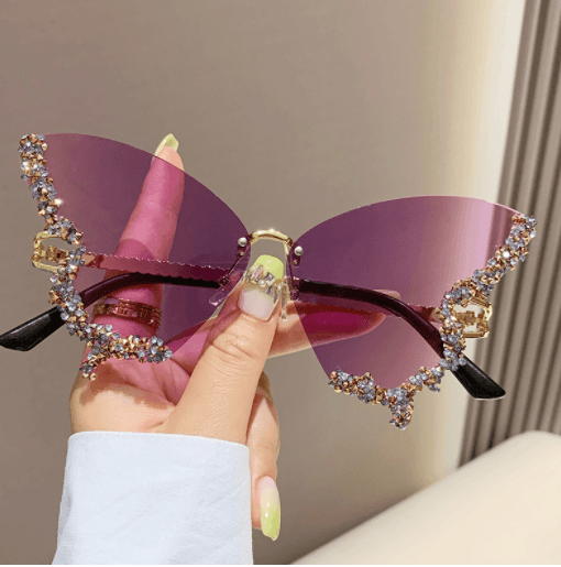 Diamond Butterfly Sunglasses - YIA Collective