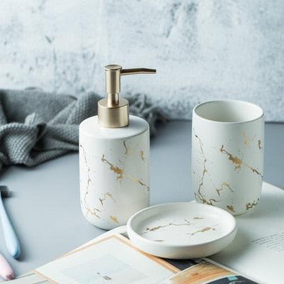 Nordic Matte Bathroom Accessories Set - YIA Collective