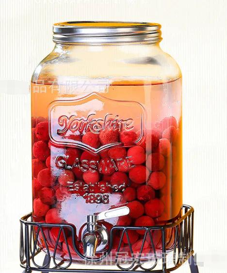 Retro Embossed Drink Dispenser Jar - YIA Collective