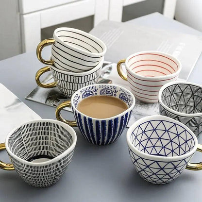 Hand Painted Ceramic Mugs - YIA Collective