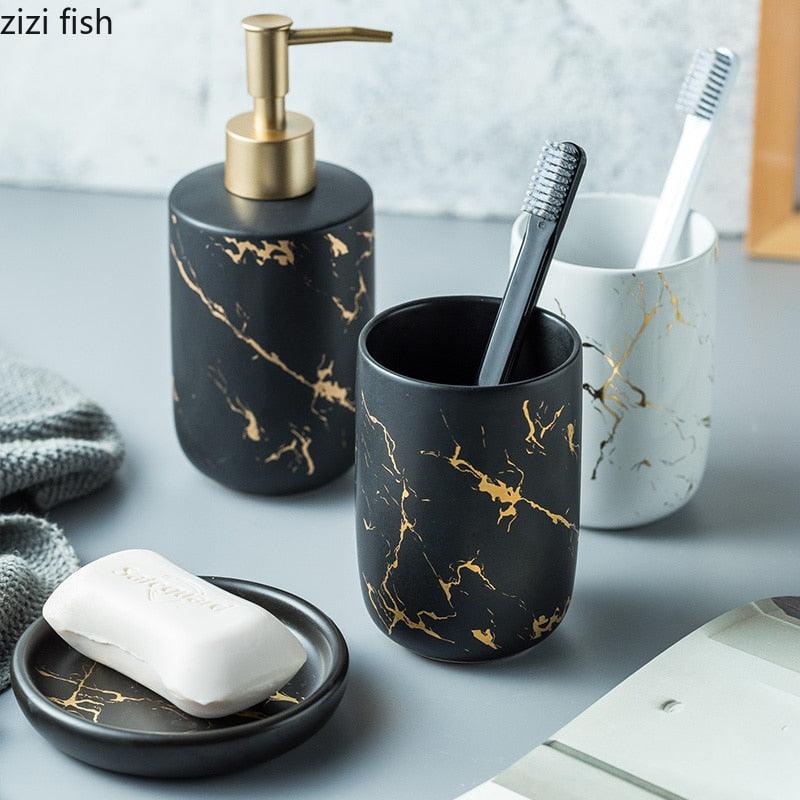 Nordic Matte Bathroom Accessories Set - YIA Collective