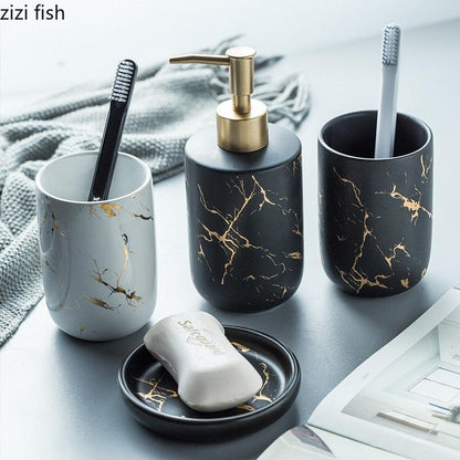 Nordic Matte Bathroom Accessories Set - YIA Collective