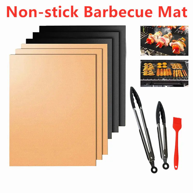 Heat-Resistant BBQ Baking Mat Set