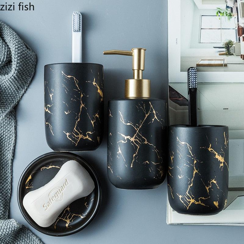 Nordic Matte Bathroom Accessories Set - YIA Collective