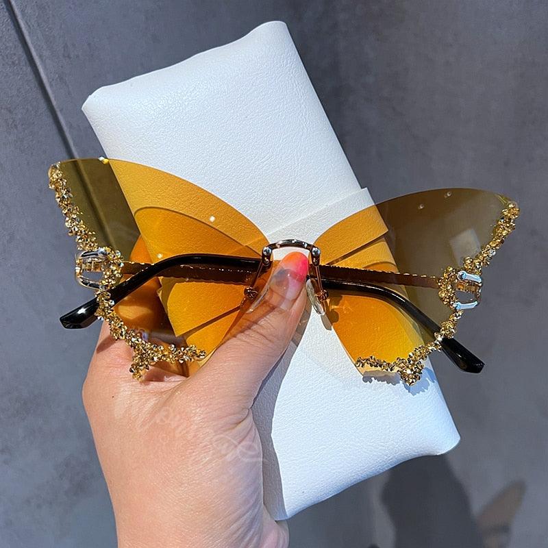 Diamond Butterfly Sunglasses - YIA Collective