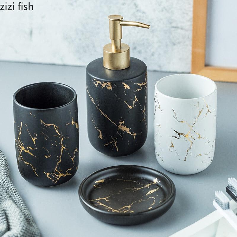 Nordic Matte Bathroom Accessories Set - YIA Collective