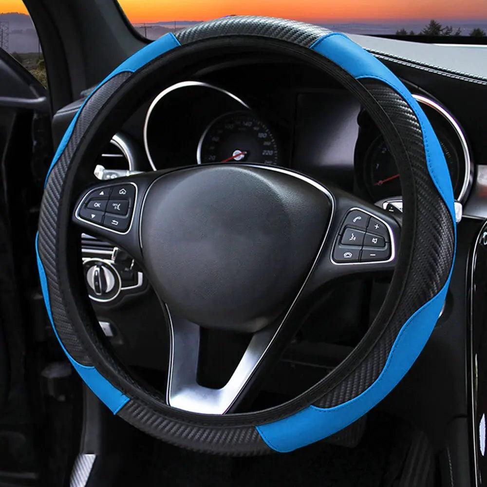 Carbon Fiber Car Steering Wheel Cover - YIA Collective