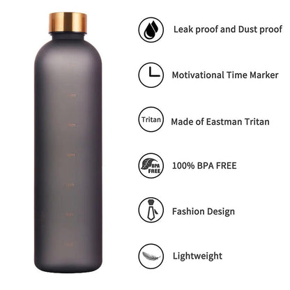 Water Bottle With Time Marker - YIA Collective