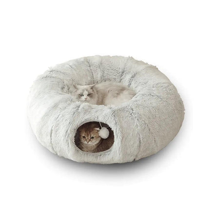 2 In 1 Round Tunnel Cat Beds - YIA Collective