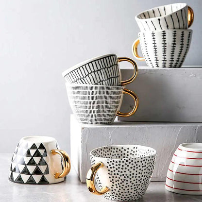 Hand Painted Ceramic Mugs - YIA Collective