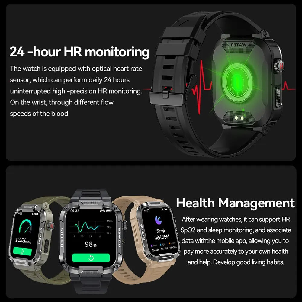 Outdoor Military Smart Watch Men