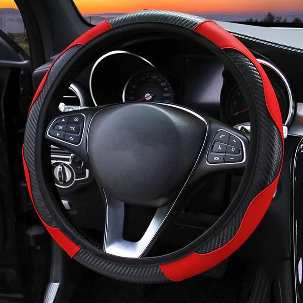 Carbon Fiber Car Steering Wheel Cover - YIA Collective